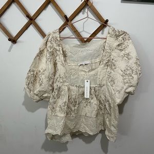 Neuflora Milan top size large NWT